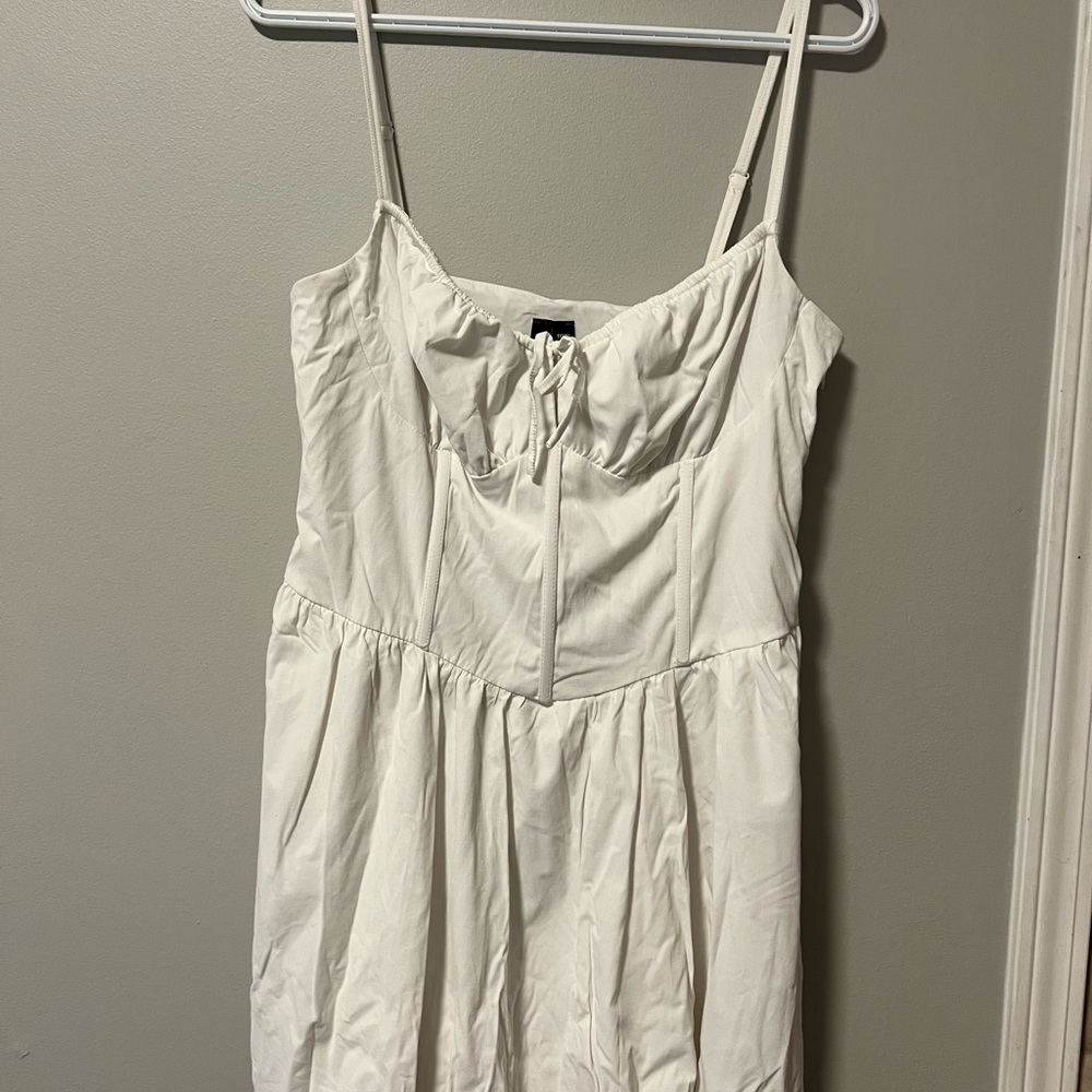 White Spaghetti Strap Dress